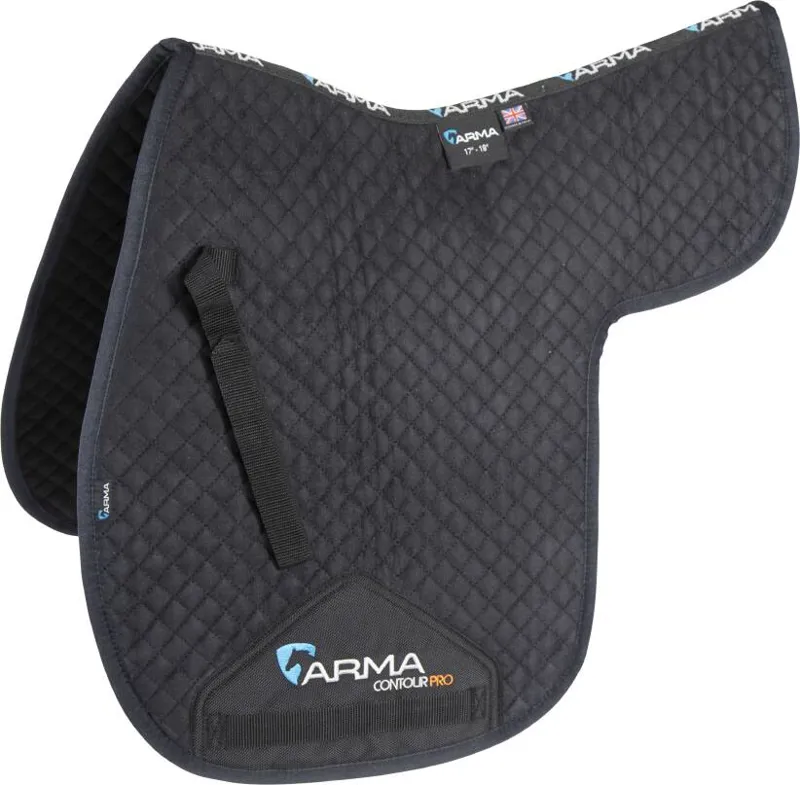 Shires ARMA Suede Numnah - Black